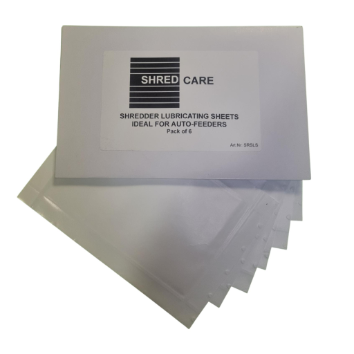 Shred Care Lubrication Sheets - 6 Sheets